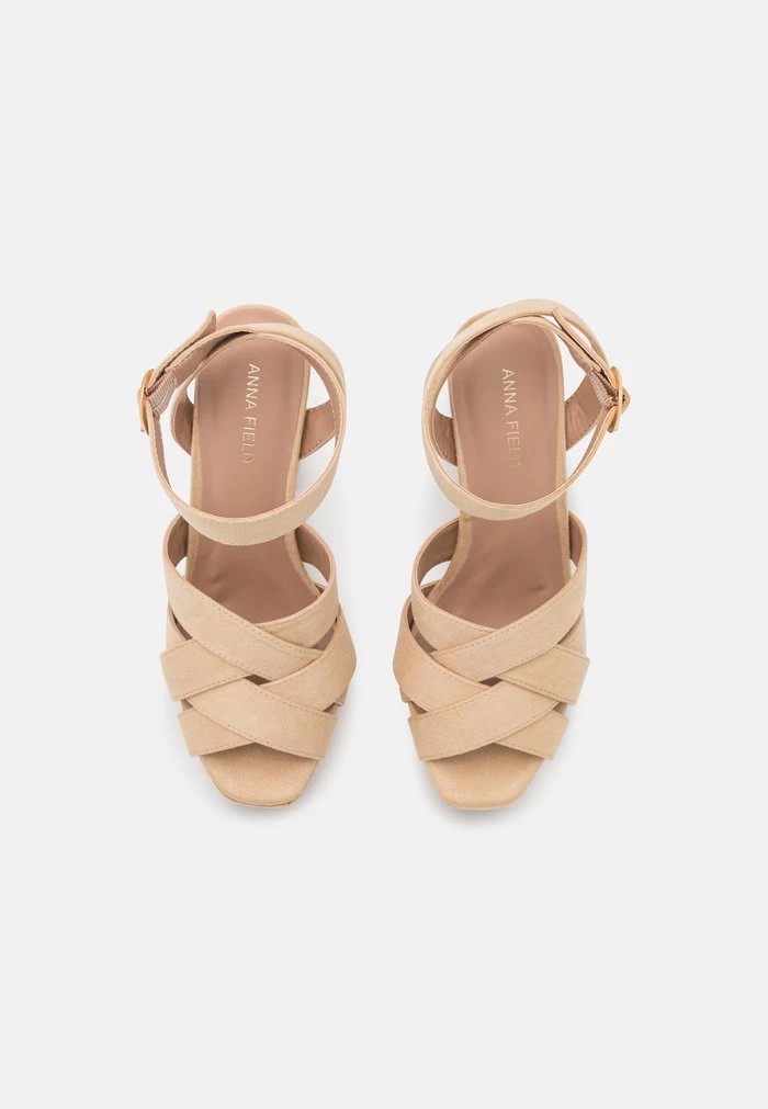 Sandale ANNA FIELD Anna Field High Heeled Sandals Beige Femme | SOZ-0664614